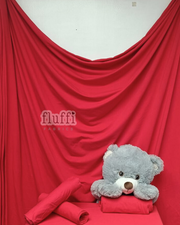 Organic Cotton Elastane Jersey 4 Way Stretch Fabric Red