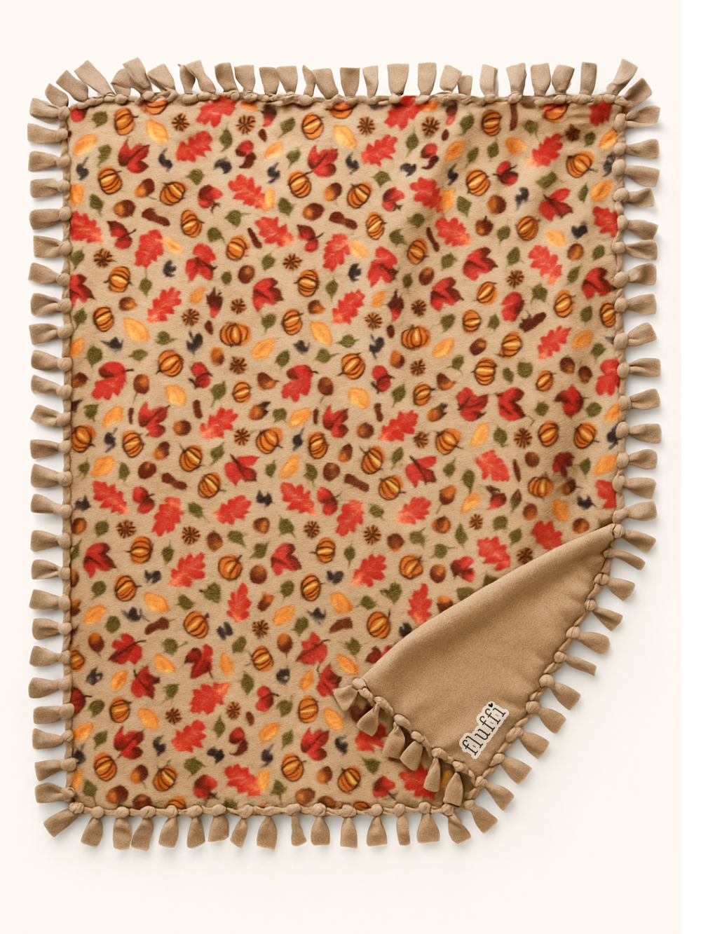 Make Your Own No Sew Blanket DIY Kit Autumn Spice