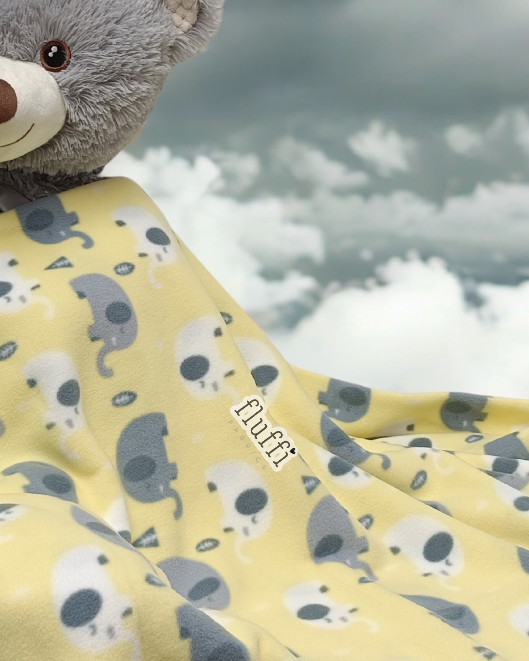 Ready Made Blanket- Baby Elephants