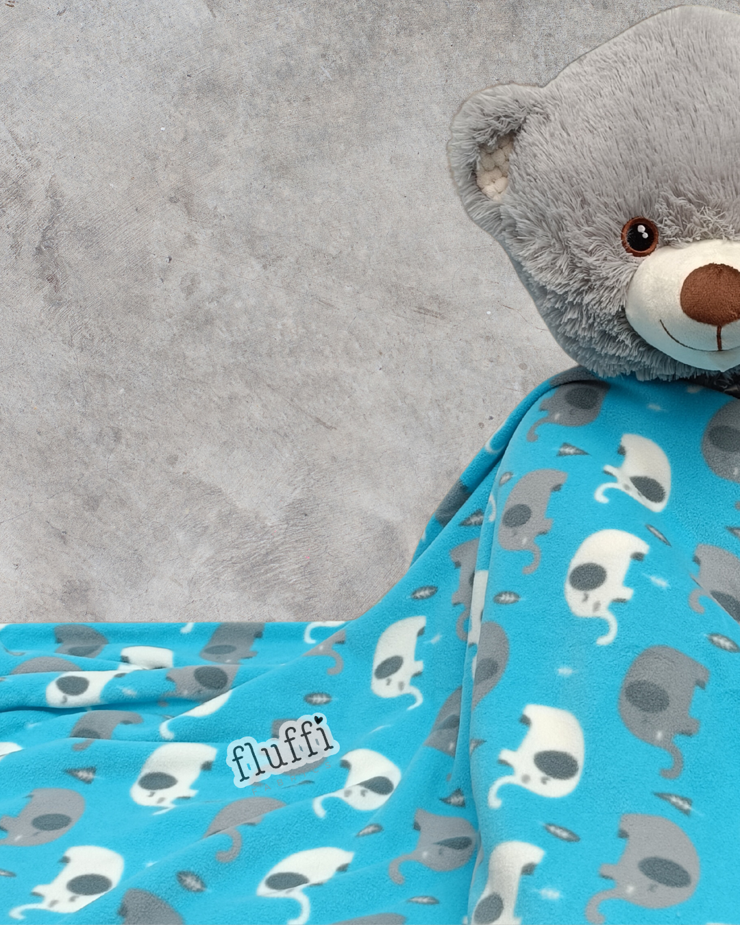 Ready Made Blanket- Baby Elephants