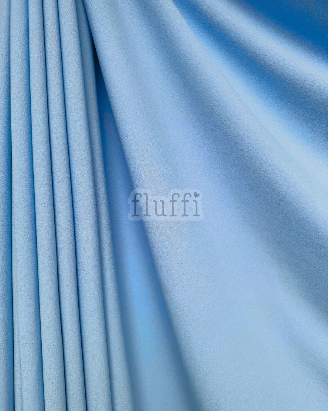 Scuba Crepe Stretch Jersey Dressmaking Fabric SQ181 Beach Blue