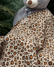 Ready Made Blanket- Beige Cheetah
