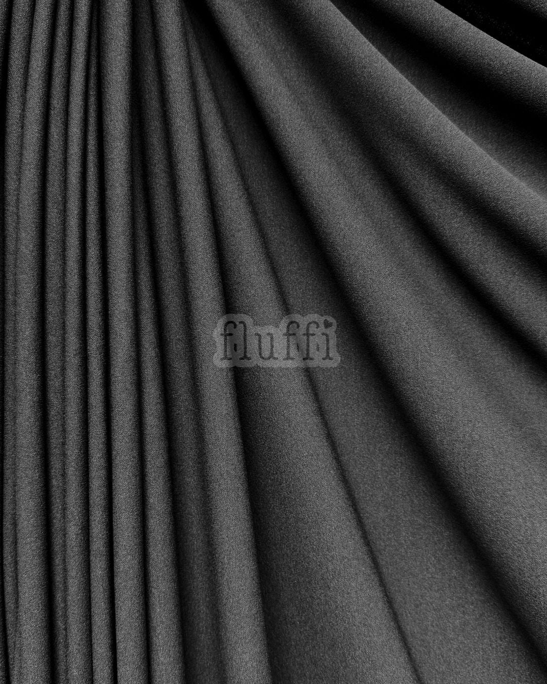 Scuba Crepe Stretch Jersey Dressmaking Fabric SQ181 Black
