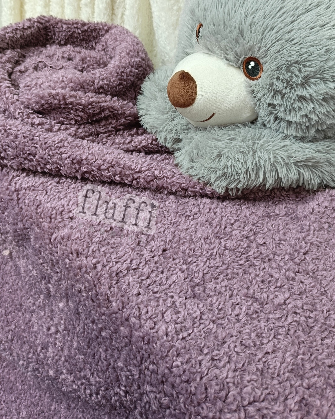 Bouclé Poodle Soft Fluffy Fleece - SQ931 Mauve