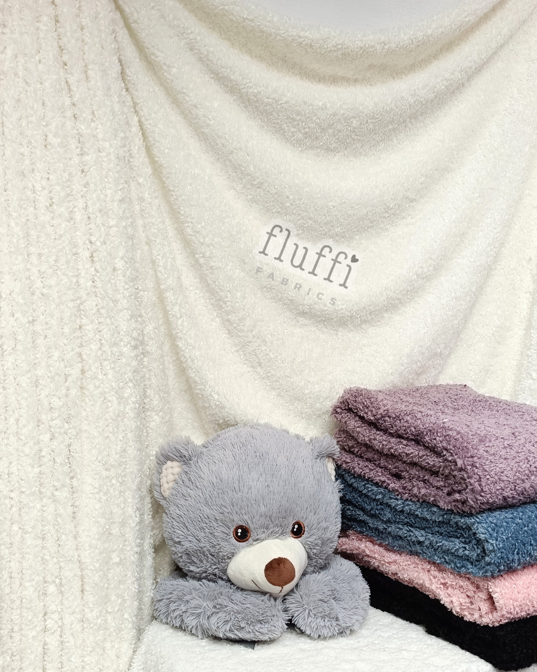 Bouclé Poodle Soft Fluffy Fleece - SQ931 Black