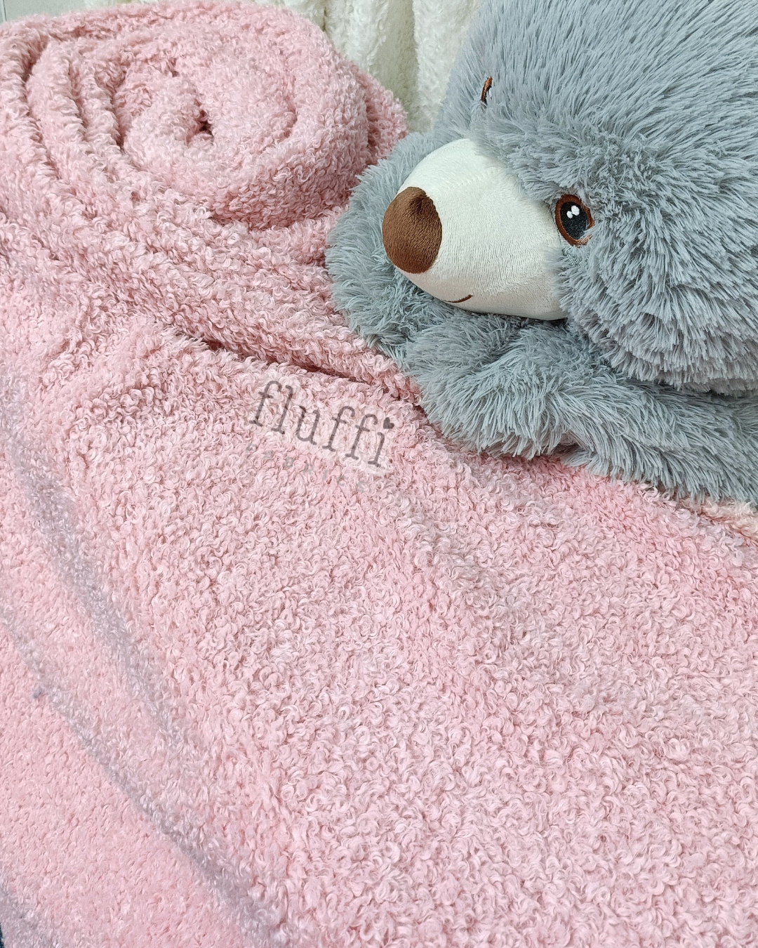 Bouclé Poodle Soft Fluffy Fleece - SQ931 Rose Pink