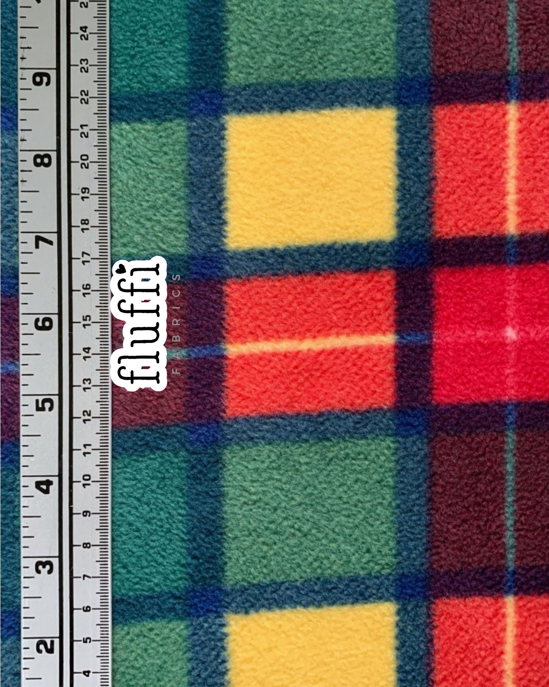 Polar Fleece Printed Anti-Pill Soft Washable Fabric- Tartan & Plaid