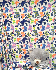 Polar Fleece Printed Anti-Pill Soft Washable Fabric - Butterflies
