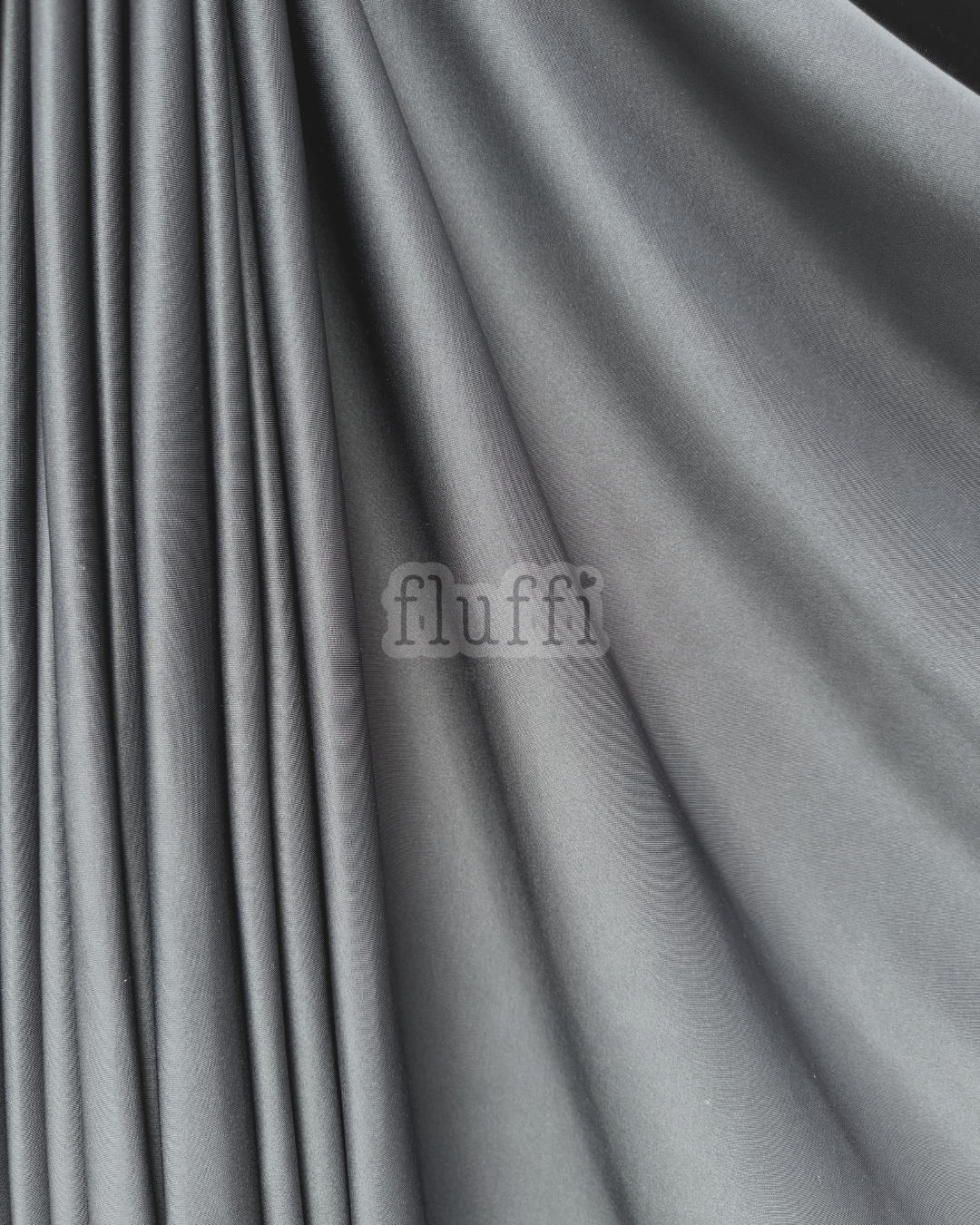 Scuba Stretchy Thick Body Contour Dressmaking Fabric Q792 Charcoal