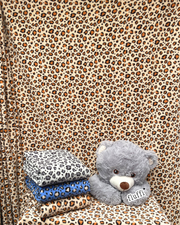 Polar Fleece Printed Anti-Pill Soft Washable Fabric - Cheetah
