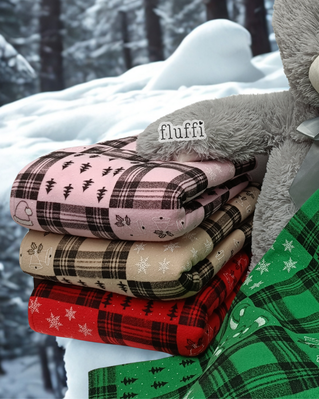 Ready Made Blanket- Festive Tartan