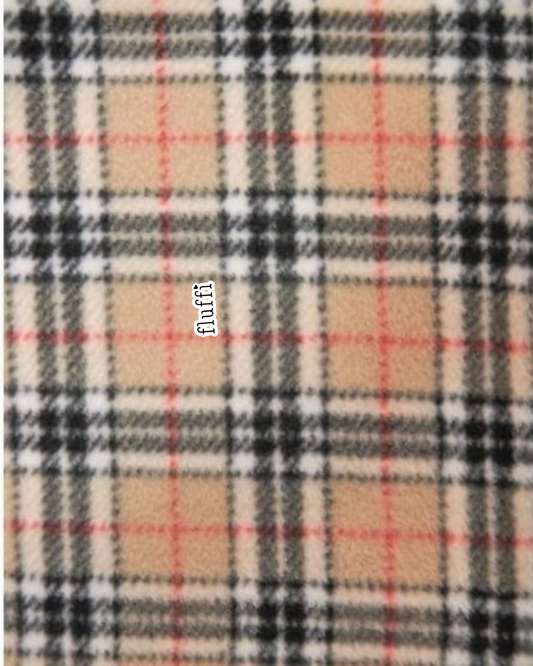 Polar Fleece Printed Anti-Pill Soft Washable Fabric- Tartan & Plaid