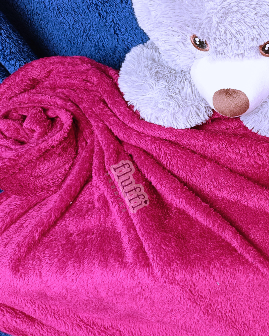 Fluffy Coral Pile Cuddle Plush Fleece- SQ453 Berry