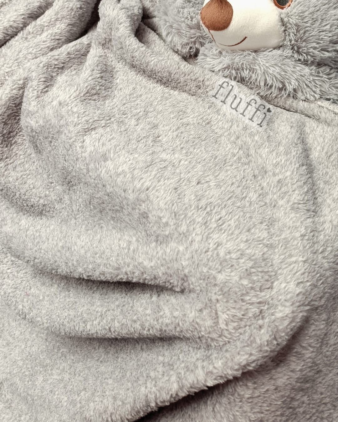 Fluffy Coral Pile Cuddle Plush Fleece- SQ453 Grey Melange