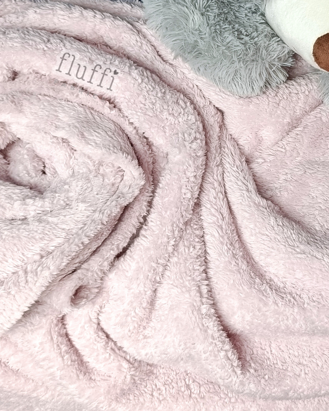 Fluffy Coral Pile Cuddle Plush Fleece- SQ453 Periwinkle Blue