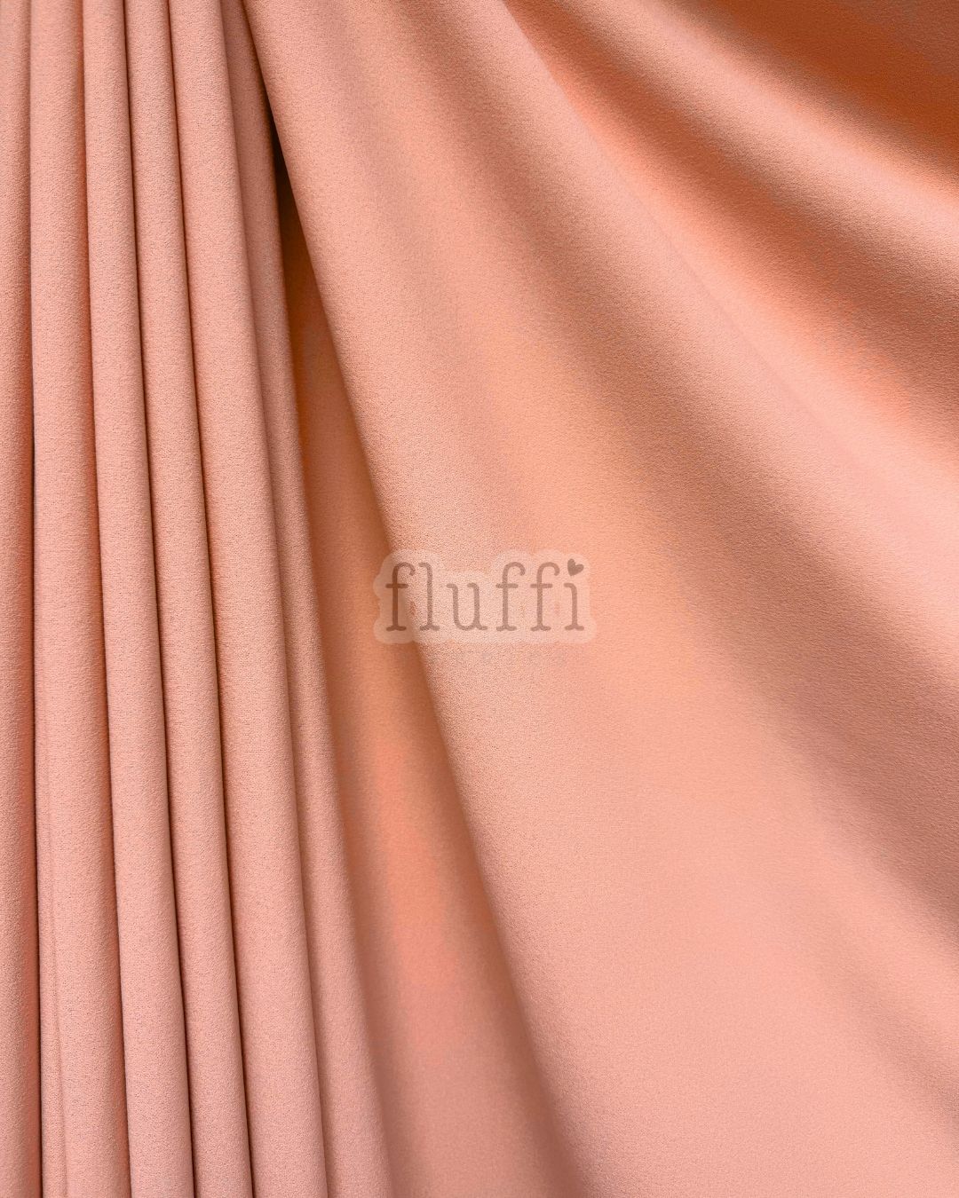Scuba Crepe Stretch Jersey Dressmaking Fabric SQ181 Dark Peach