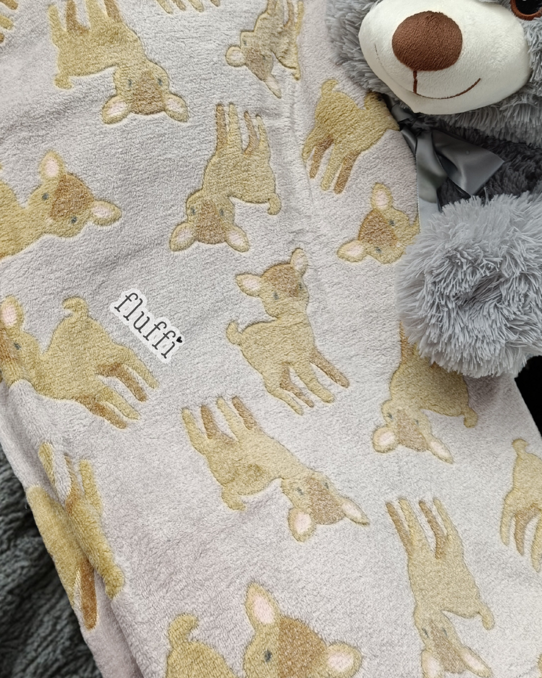 Ready Made Blanket- Grey Deers