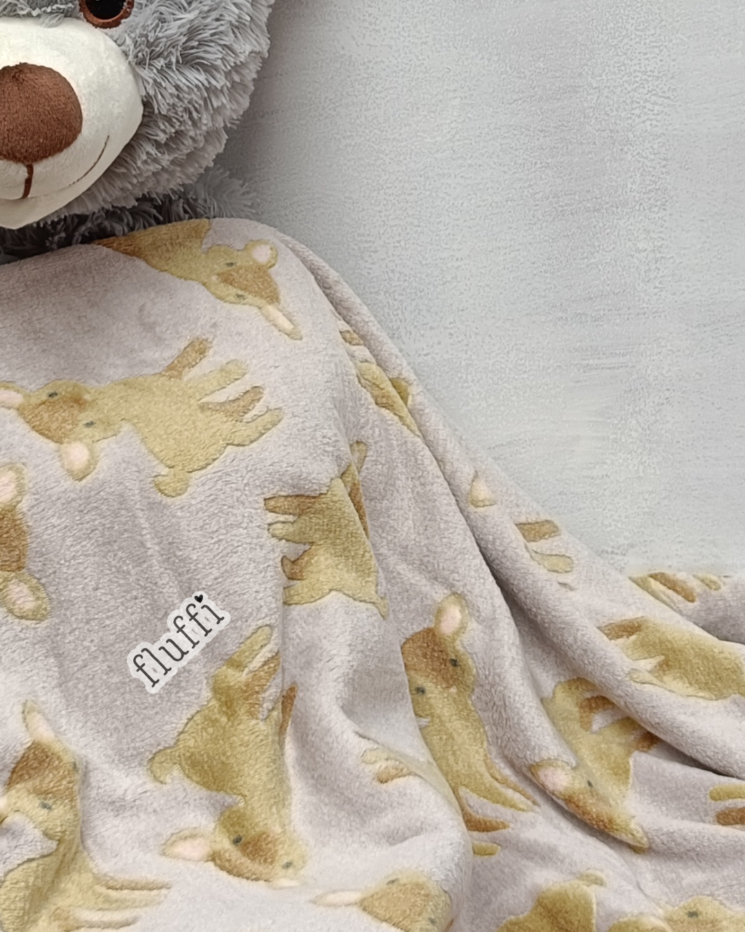 Ready Made Blanket- Grey Deers