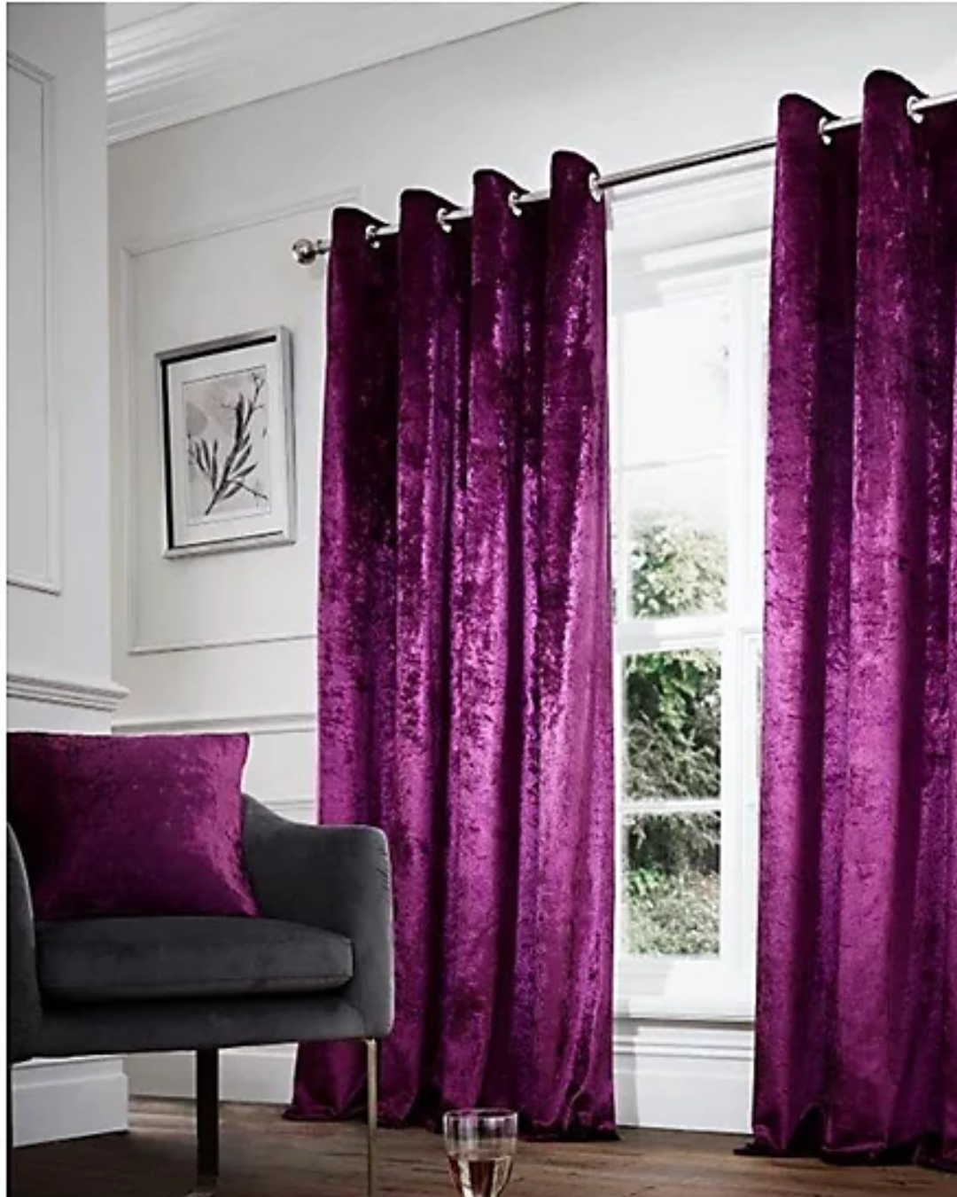 Crushed Velour Draping Decor Fabric Q156