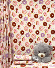Polar Fleece Printed Anti-Pill Soft Washable Fabric - Doughnuts & Sprinkles