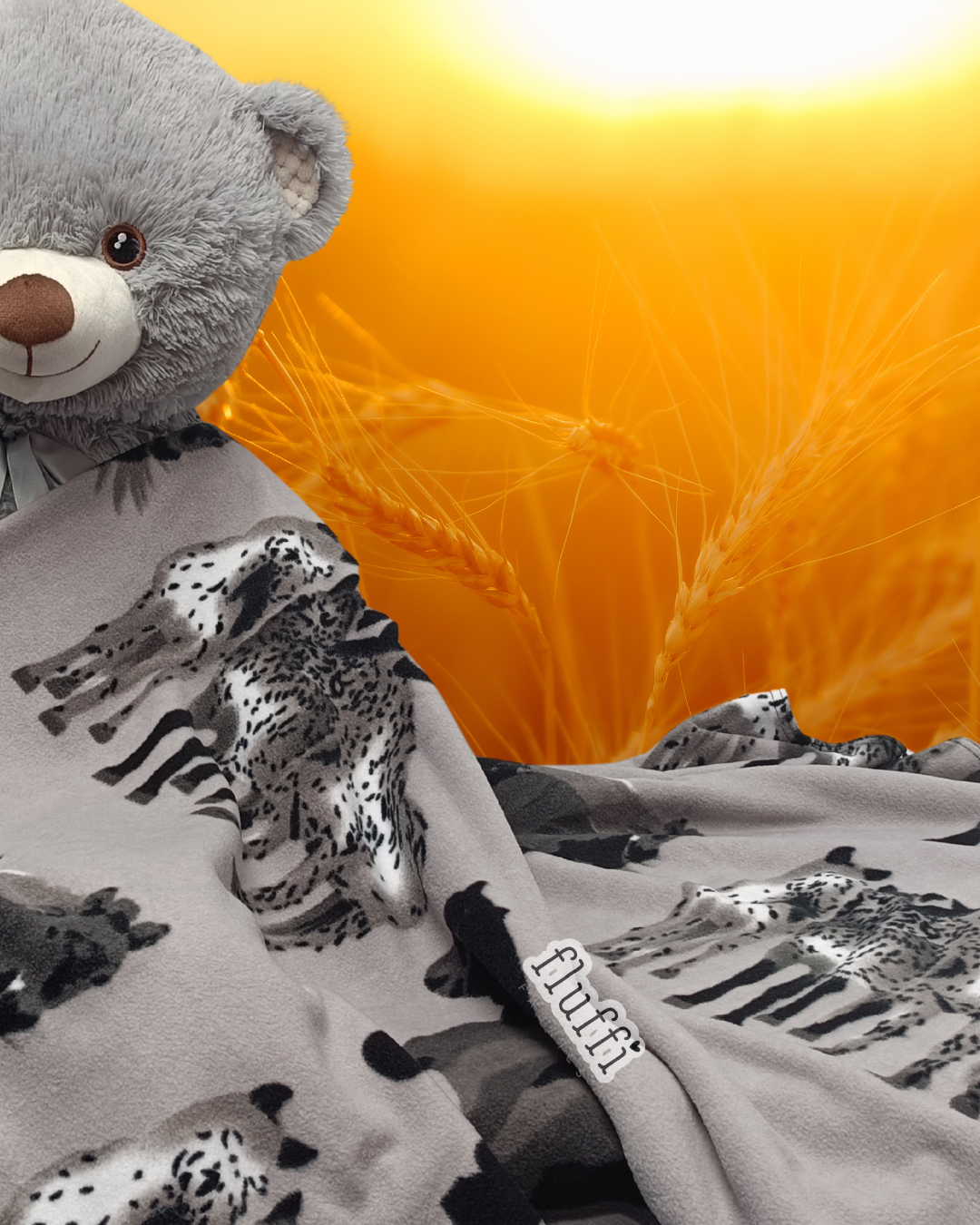 Ready Made Blanket- Grey Horses