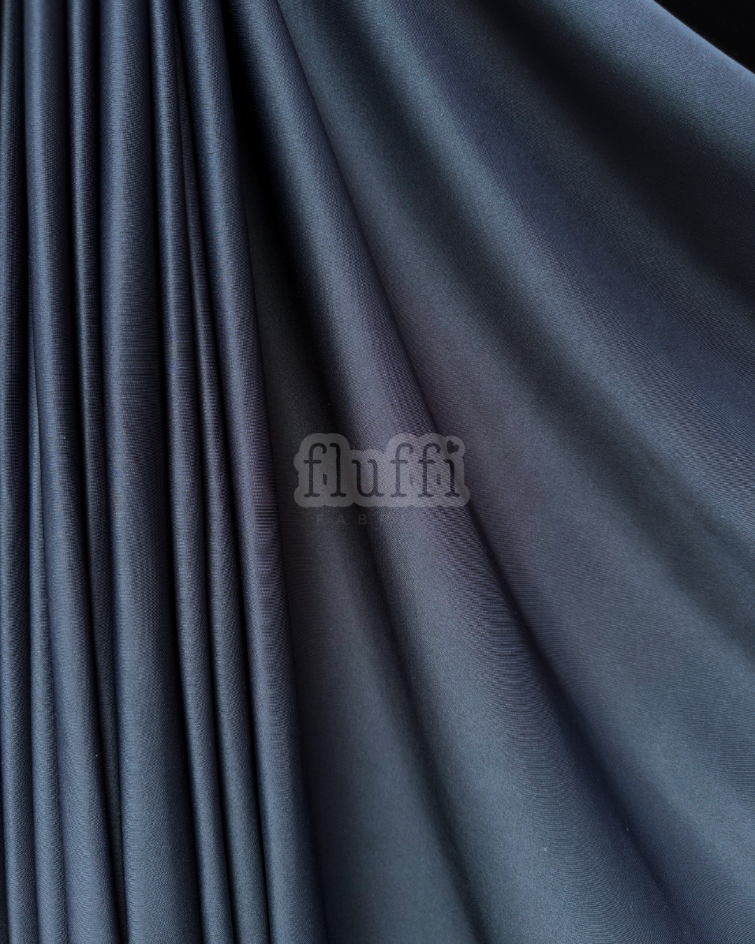 Scuba Stretchy Thick Body Contour Dressmaking Fabric Q792 Navy