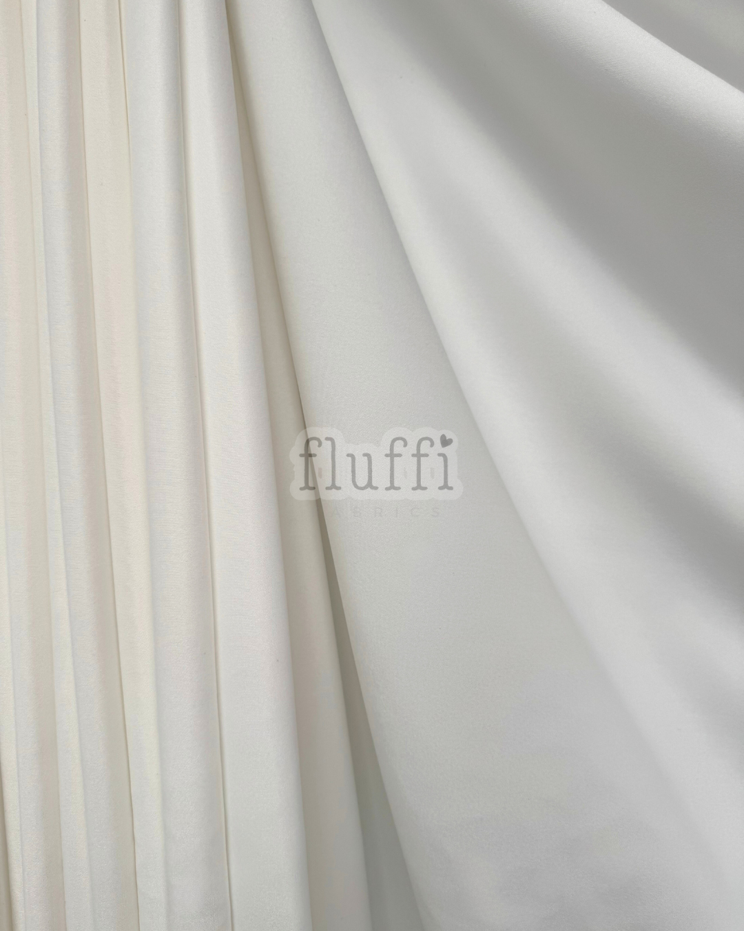 Scuba Stretchy Thick Body Contour Dressmaking Fabric Q792 Ivory