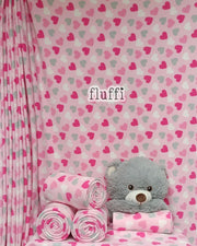 Polar Fleece Printed Anti-Pill Soft Washable Fabric - Love Sweethearts SQ978 BPN