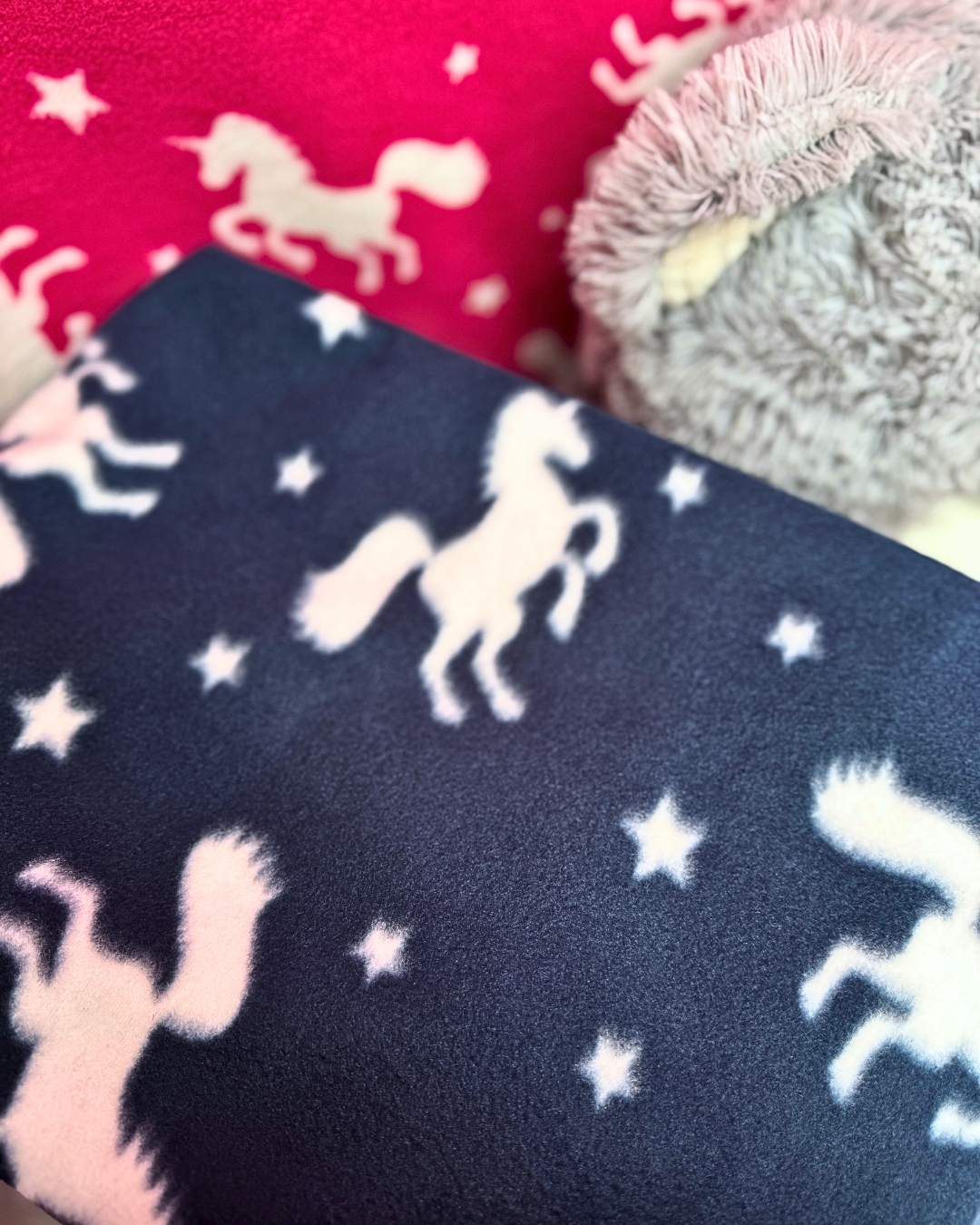 Polar Fleece Printed Anti-Pill Soft Washable Fabric- Magical Unicorns SQ286