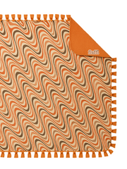Make Your Own No Sew Blanket DIY Kit Choc Orange Swirl