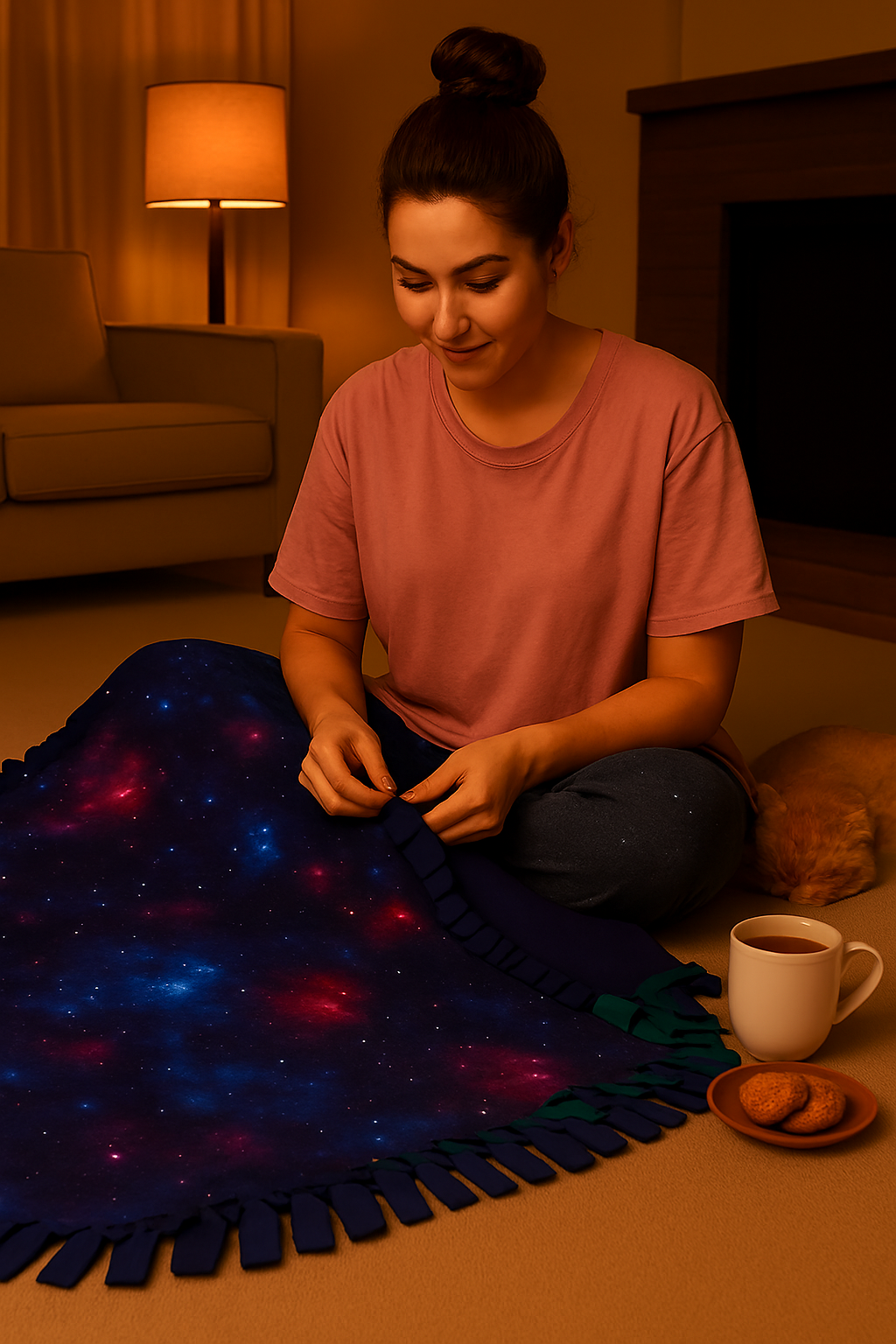 Make Your Own No Sew Blanket DIY Kit Doughnuts & Sprinkles