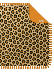 Make Your Own No Sew Blanket DIY Kit Cheetah Beige