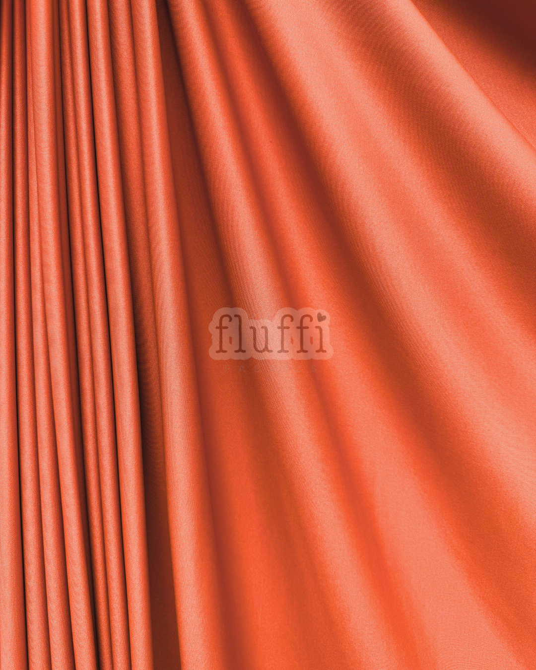 Scuba Stretchy Thick Body Contour Dressmaking Fabric Q792 Orange