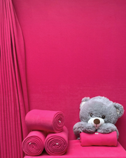 Polar Fleece Anti-Pill Soft Washable Fabric - Solid Colours Cerise Pink