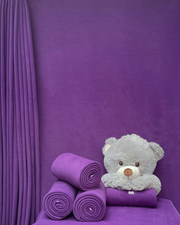 Polar Fleece Anti-Pill Soft Washable Fabric - Solid Colours Purple