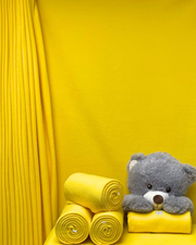 Polar Fleece Anti-Pill Soft Washable Fabric - Solid Colours Yellow