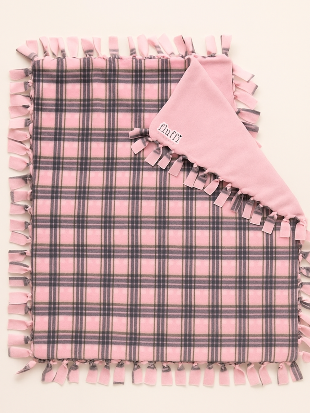 Make Your Own No Sew Blanket DIY Kit Baby Elephants- Turquoise