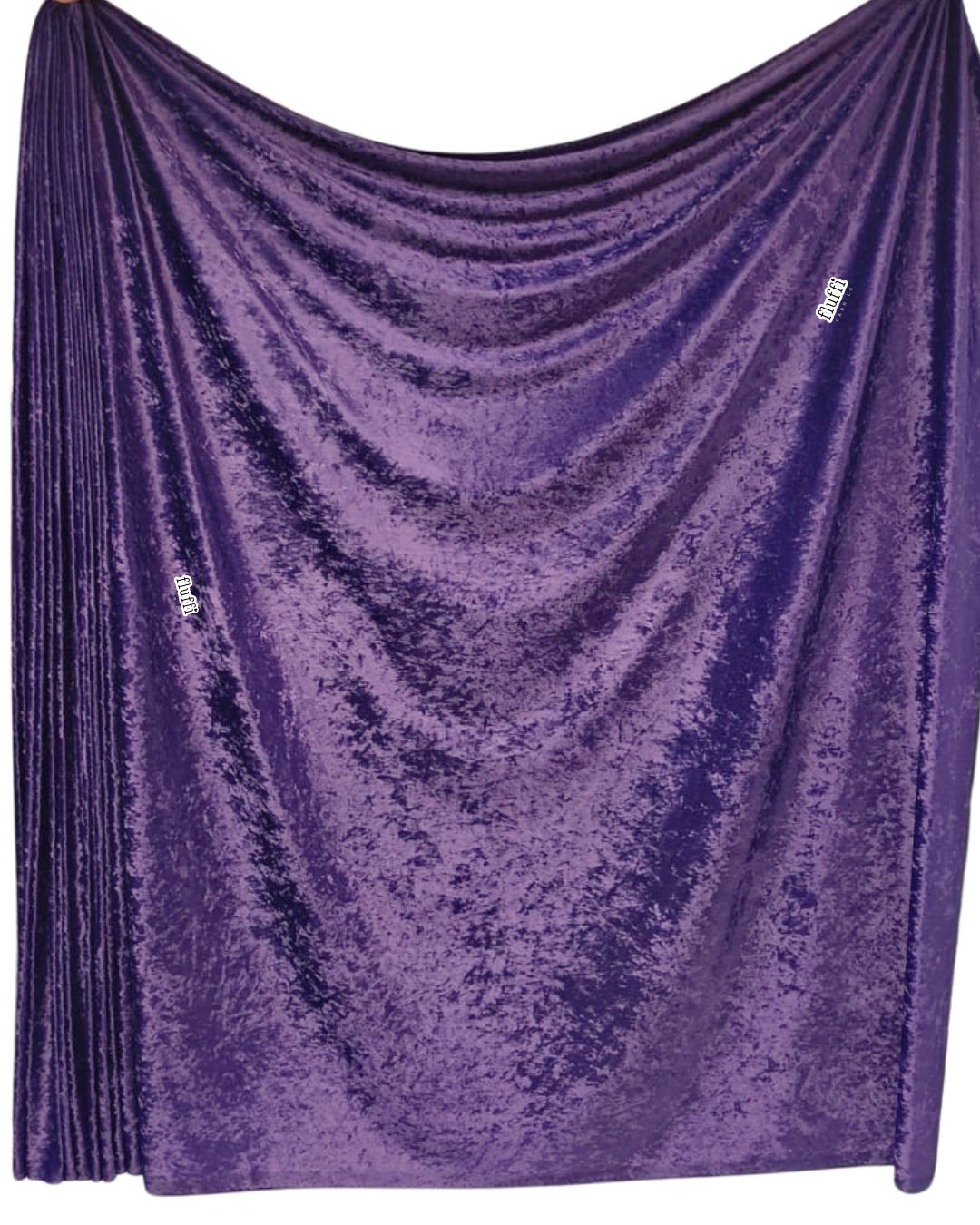 Crushed Velour Draping Decor Fabric Q156 Mauve