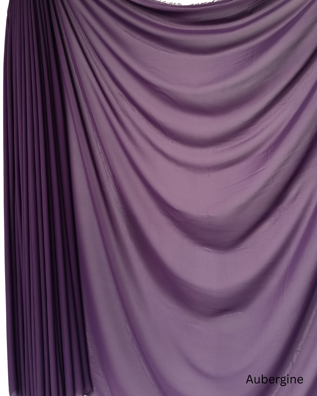 Chiffon Sheer Dressmaking & Décor Fabric Aubergine