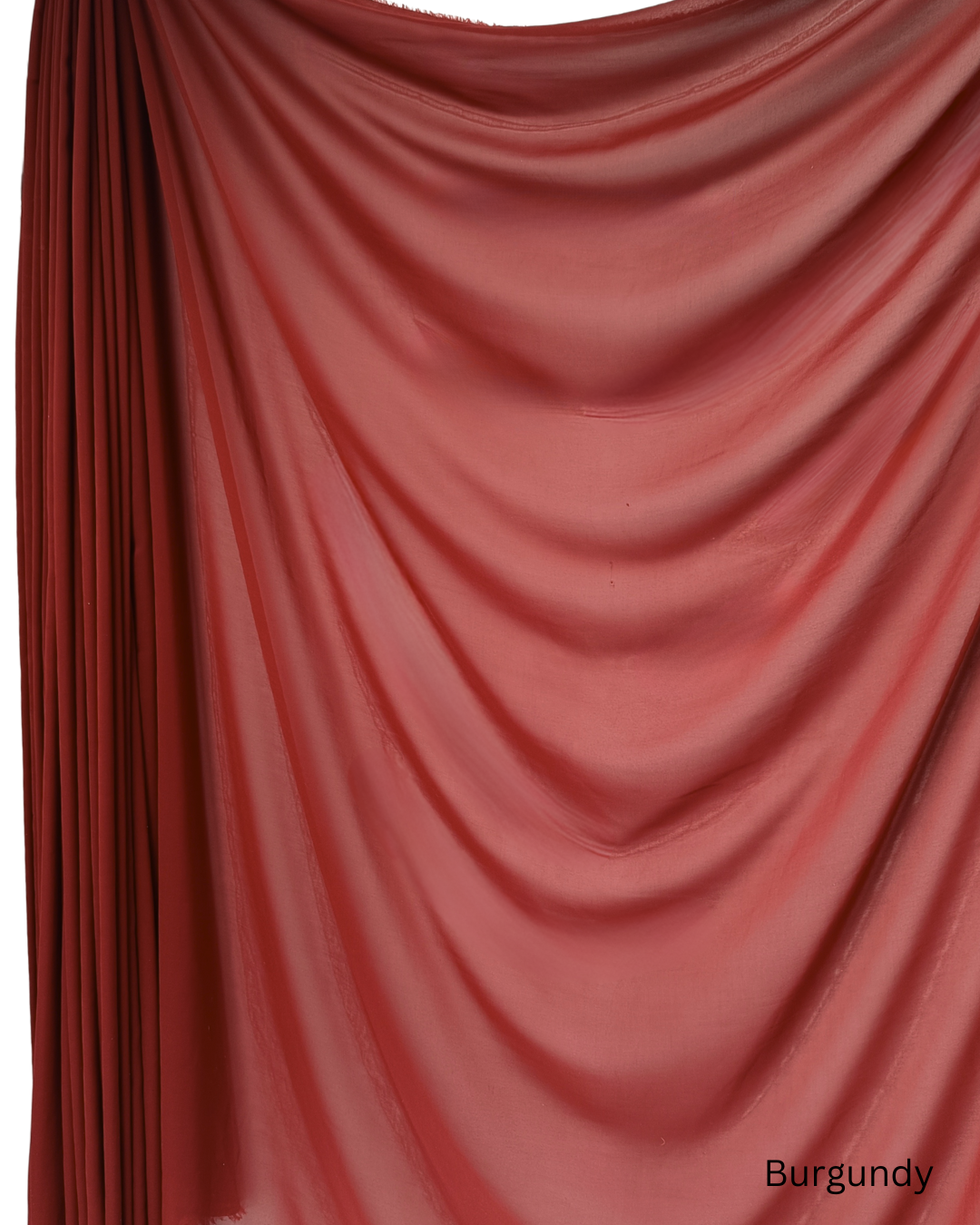 Chiffon Sheer Dressmaking & Décor Fabric Burgandy