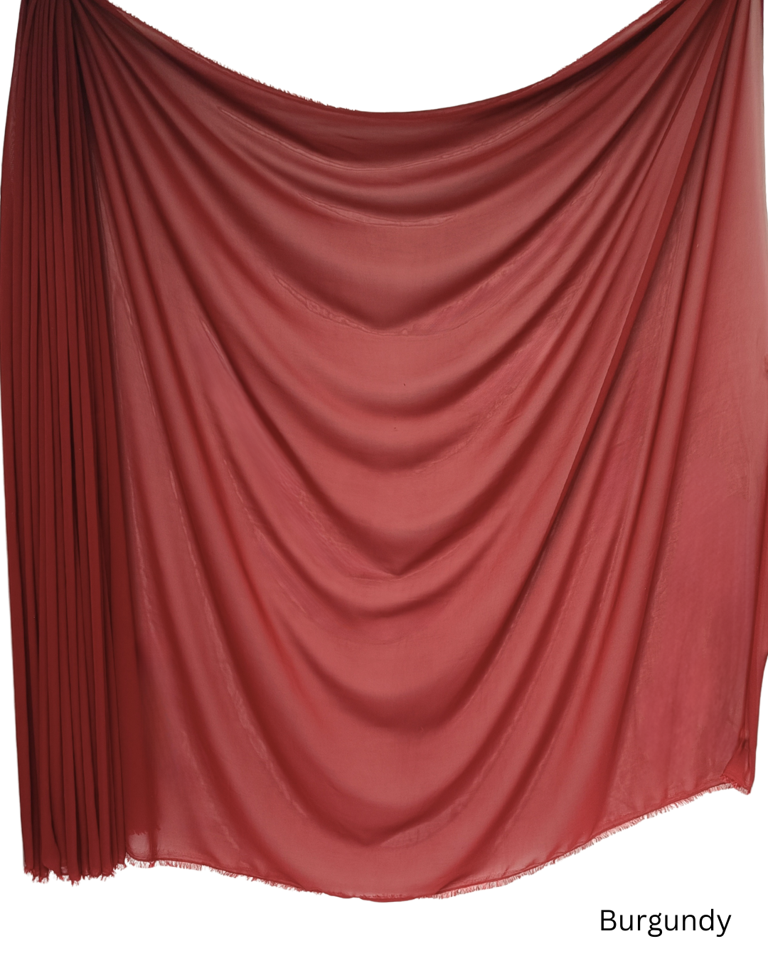 Chiffon Sheer Dressmaking & Décor Fabric Burgandy