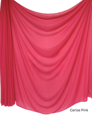 Chiffon Sheer Dressmaking & Décor Fabric Cerise Pink