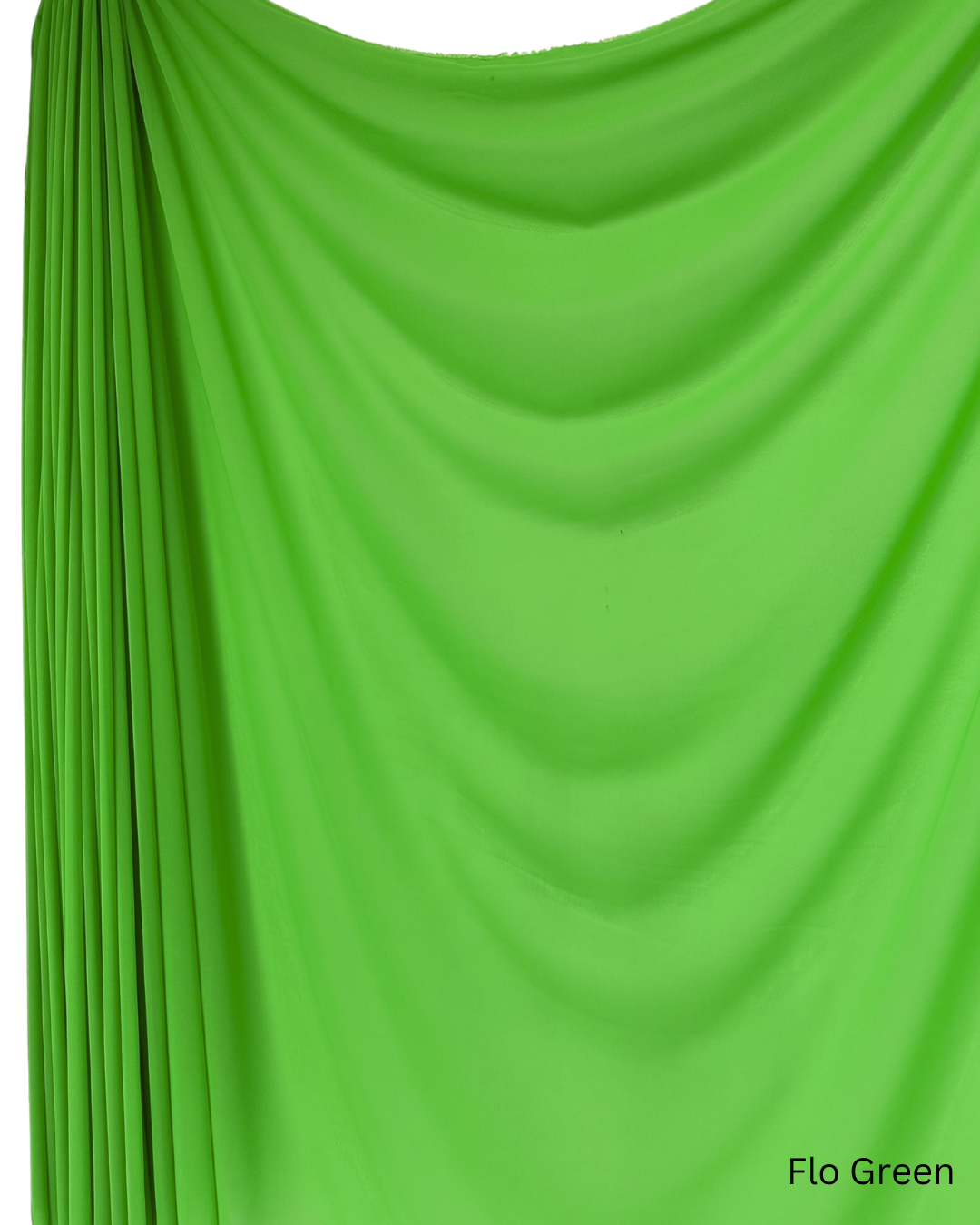 Chiffon Sheer Dressmaking & Décor Fabric Flo Green