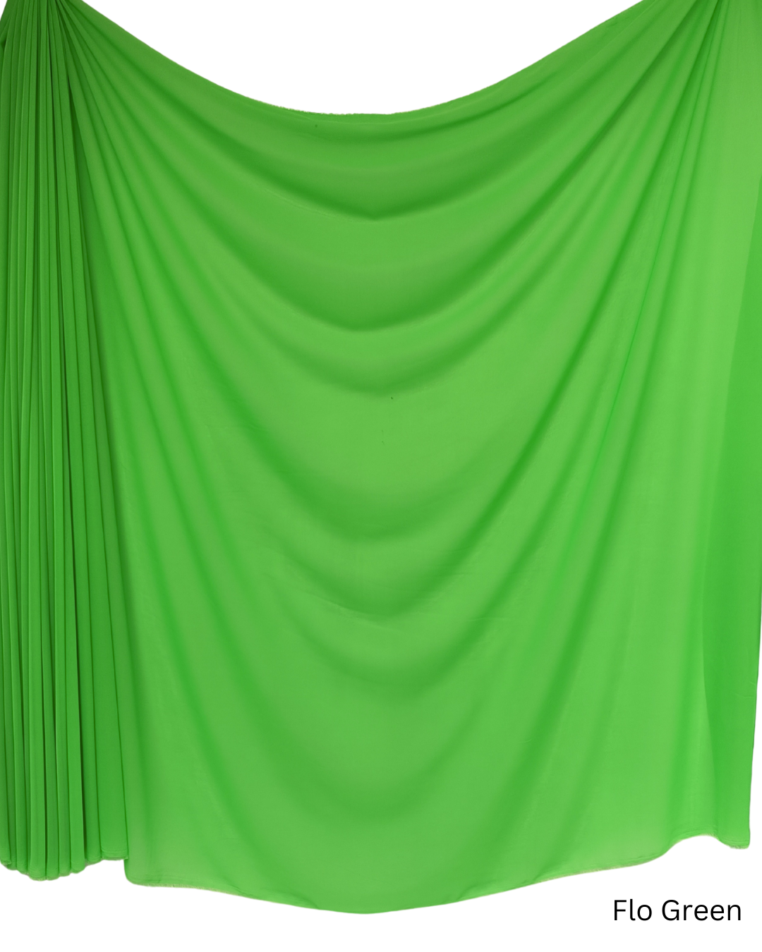 Chiffon Sheer Dressmaking & Décor Fabric Flo Green