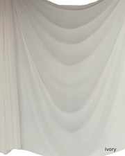 Chiffon Sheer Dressmaking & Décor Fabric Ivory