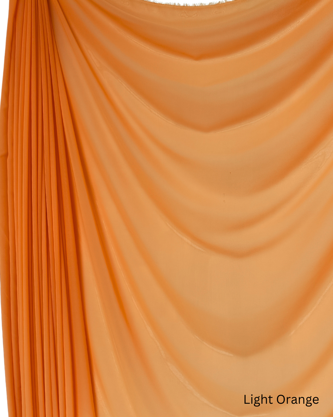 Chiffon Sheer Dressmaking & Décor Fabric Orange