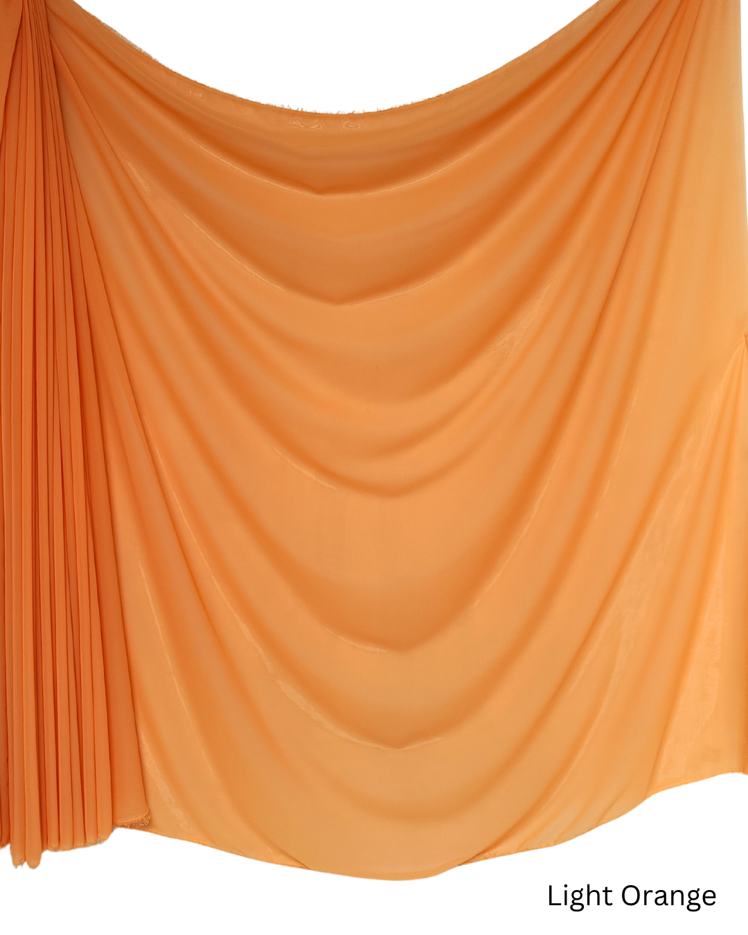 Chiffon Sheer Dressmaking & Décor Fabric Orange