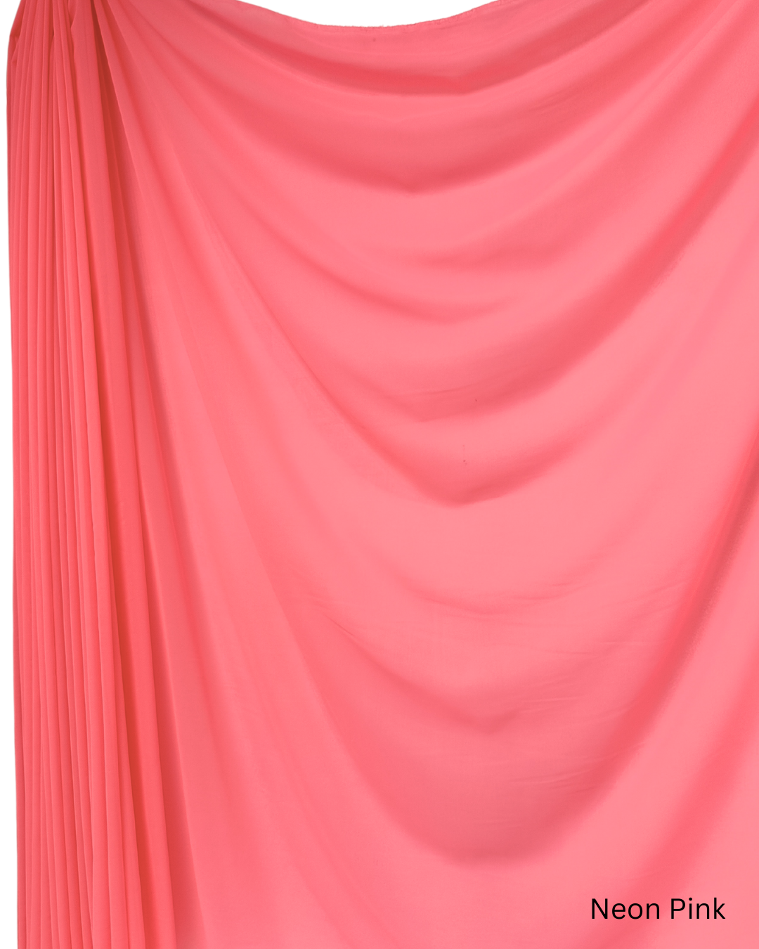 Chiffon Sheer Dressmaking & Décor Fabric Cerise Pink