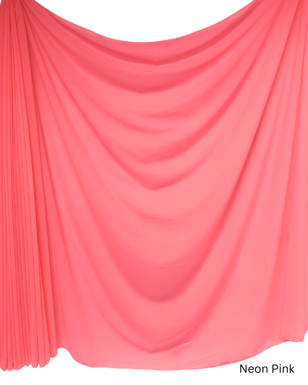Chiffon Sheer Dressmaking & Décor Fabric Neon Pink