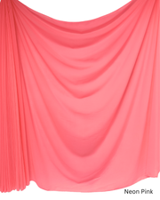 Chiffon Sheer Dressmaking & Décor Fabric Neon Pink